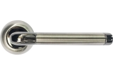 Ручка дверная TRODOS AL-47 (никель/черный никель) круг  204726