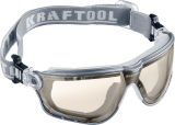 Очки защитные прозр.,открытого типа, эласт.наголовная лента,непрямая вент-я,KRAFTOOL SG-5F арт.11009