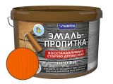 Эмаль-Пропитка оранжевая 3 кг ПРОФИ Капитель