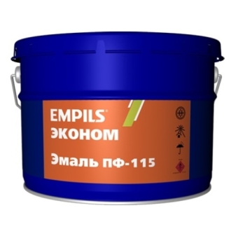 Эмаль EMPILS ПФ-115 «ЭКОНОМ» черная 10 кг	