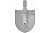 Лопата копальная, остроконечная, нержавеющая сталь, 1,5мм Ф36, арт. 69-0-020